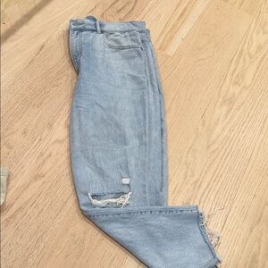 Express Light Blue Distressed Denim